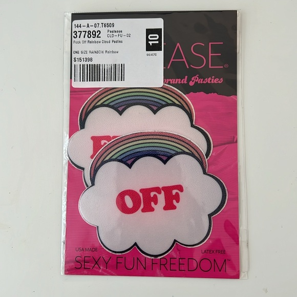 Reusable pasties 🍒 🍓 🌈 set of 3! NWT - Picture 4 of 5